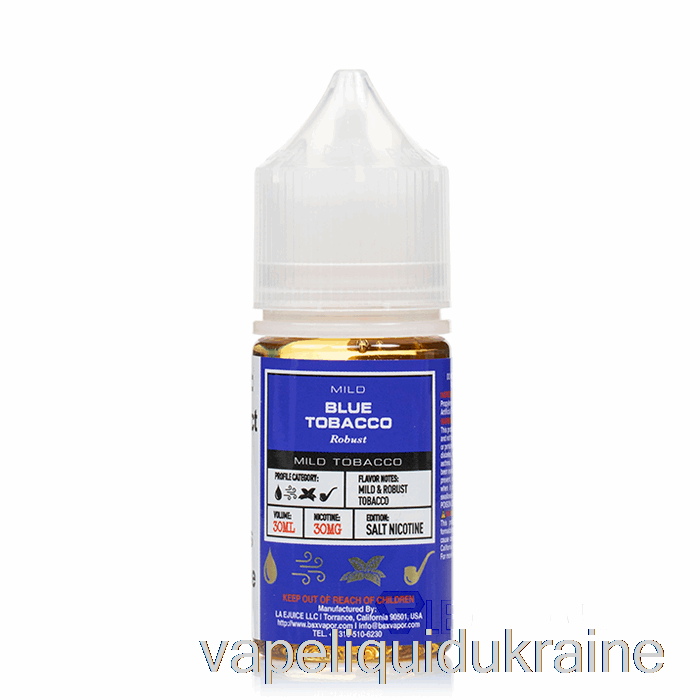 Vape Ukraine Blue Tobacco - BSX Salt Series - 30mL 50mg